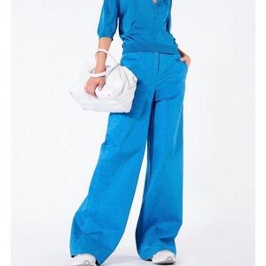 Tibi Blue Wide Leg Jeans Size 24